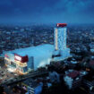 Hotel The Zuri Palembang dari atas ketinggian (foto: Hotel Id)