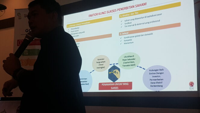 
					Workshop wartawan di Palembang Indah Mal, oleh BEI Sumsel, Kamis (28/3) 