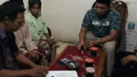Mediasi yang dilakukan polisi terhadap pihak keluarga. (foto : Istimewa)