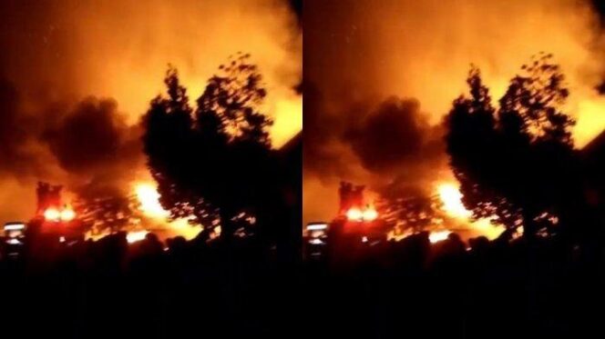 
					Kebakaran Kenten Laut, 8 Rumah Hangus