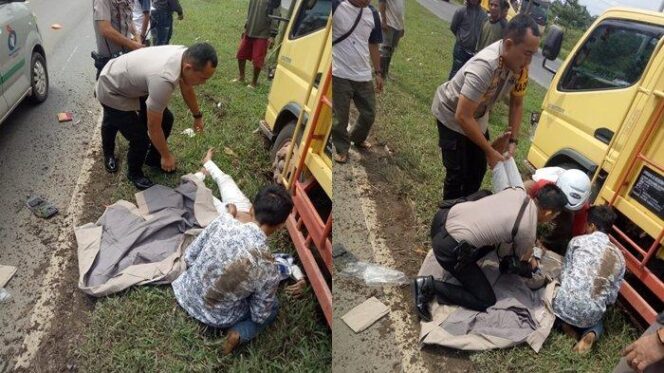
					Tragis, Ibu Hamil Tewas Ditabrak Truk di Musi II