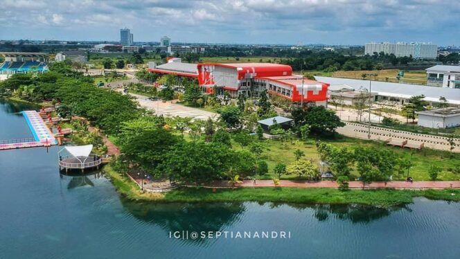 
					Penampakan salah satu Venue di Jakabaring Sport City