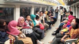 Suasana di Light Rail Transit Palembang