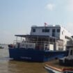 Kapal cepat Jetpoil di pelabuhan Boom Baru Palembang