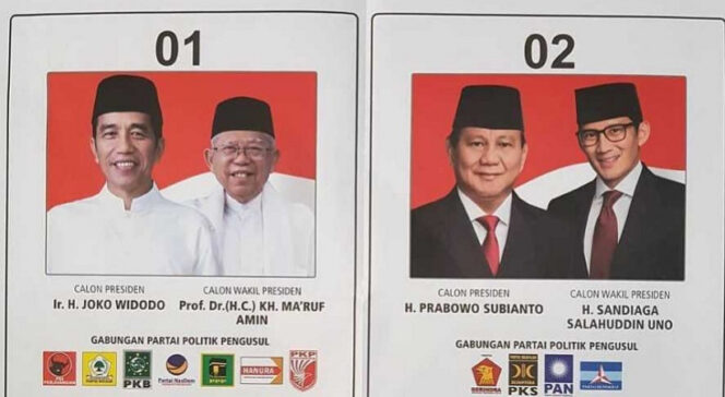 
					Situng KPU 77%: Jokowi 56,29% dan Prabowo 43,71%