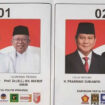 Kertas surat suara Capres 2019