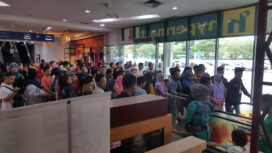 Baru saja dibuka, pengunjung mall Palembang Square langsung serbu pusat perbelanjaan, 