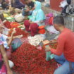 Harga cabai merah naik jadi Rp80 ribu per kg, di Pasar Musi II Palembang 
