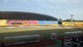Jalannya pertandingan Sriwijaya FC vs PSCS Cilacap (Foto: Istimewa)