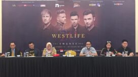 Suasana Press Conference konser Westlife di Hotel Wyndham, Selasa (9/7)