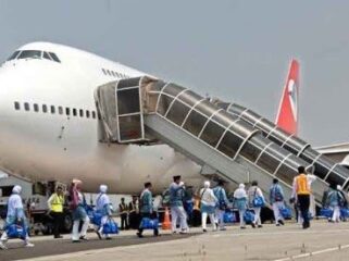 Ilustrasi calon jemaah haji yang akan berangkat. Foto : Ilustrasi