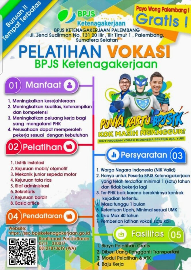 
					Pelatihan vokasi BPJS Ketenagakerjaan