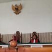 Sidang terdakwa Ajar Aswad di PN Kayuagung, OKI.