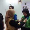 Pps Kepala Cabang BPJS Palembang, Utaminingsih saat membuka pelatihan vokasi di UPTD Disnakertras Sumsel.
