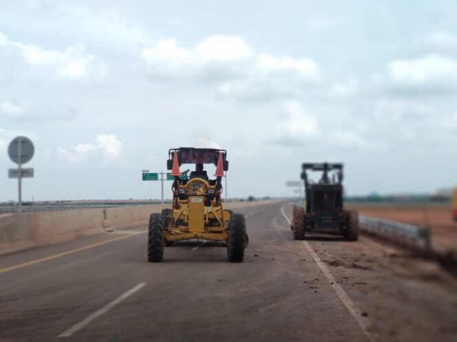 
					persiapan jalan Tol Palembang-Kayuagung