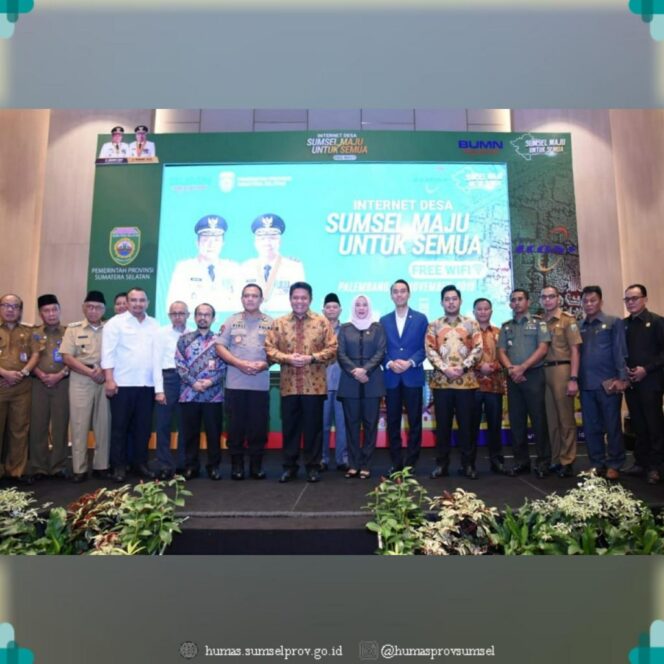 
Gubernur Sumsel Launching Internet Desa