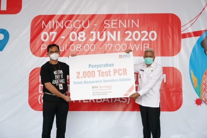 
Mawardi Yahya Terima Bantuan 2.000 PCR Tes dari BNI