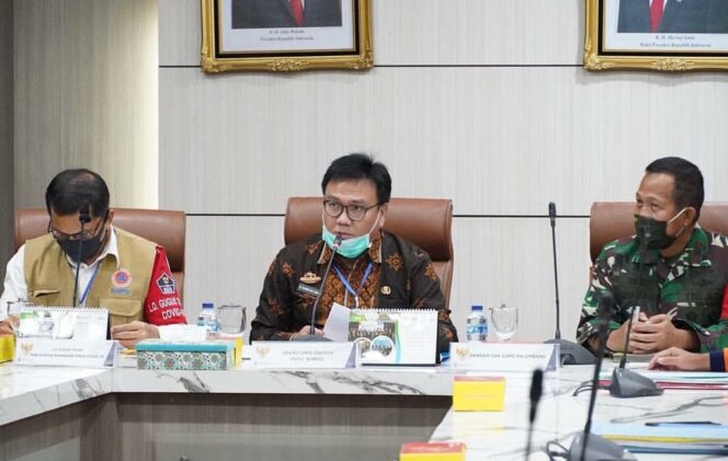 
Pemprov Sumsel Gelar Rapat Evaluasi Penanganan Covid-19