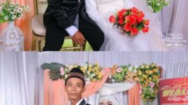 Pernikahan Mbah Gembrong (kanan) dan Ardi (kiri) (Dok. Istimewa) 