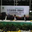 Konferensi pers Sidang Isbat awal Zulhijjah di Kantor Kementerian Agama, Provinsi DKI Jakarta, Selasa (21/7). (Foto: Humas Kemenag).