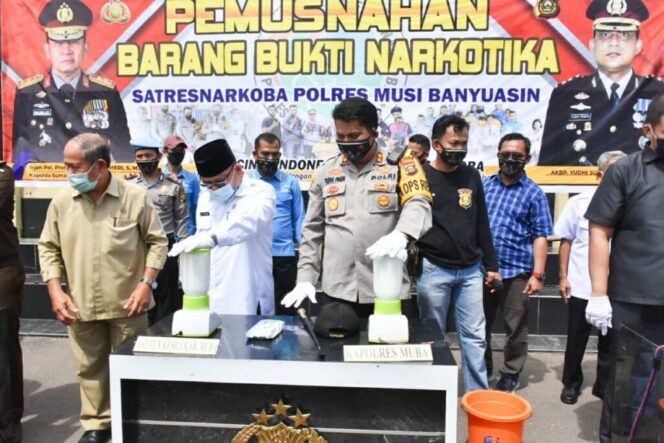 
					Pemkab Bersama Polres Muba Ajak Masyarakat Awasi Dan Perangi Narkoba