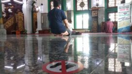 suasana masjid agung palembang (Dok. Urban Id)