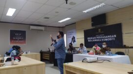 PT Solid Gold Berjangka (SGB) menggelar edukasi media di Palembang, Jumat (18/7).
