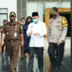 Bupati OKU Timur HM Kholid Mawardi Bersama Forkompinda Kampanyekan Pencegahan Coronavirus (Dok. Humas OKUT)