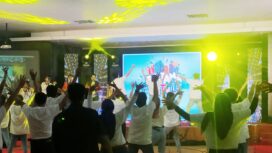 Peluncuran program BritAma FSTVL di Palembang, Selasa (22/9).