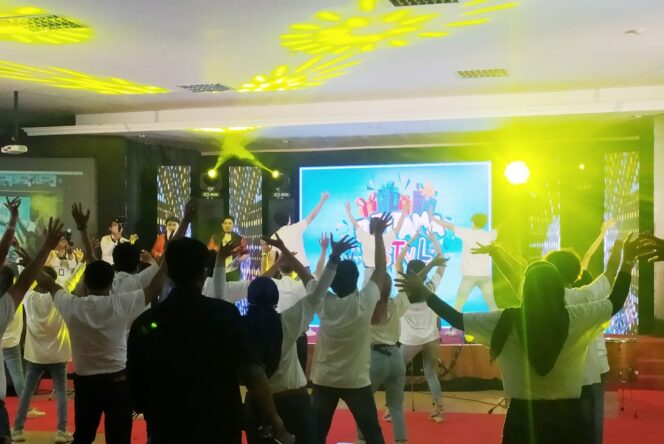 
Peluncuran program BritAma FSTVL di Palembang, Selasa (22/9). 