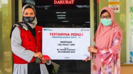 Pemberian bantuan dari Pertamina. Foto. Istimewa