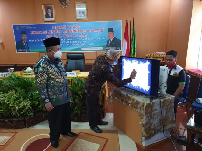 
					Beri Pembinaan di Sumsel, Sekjen Luncurkan Nomor Layanan Dumas Berbasis WhatsApp