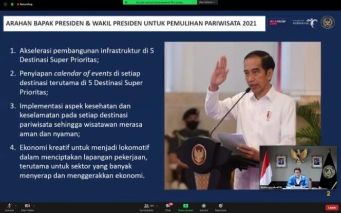 
					Kemenparekraf Gandeng Pemda Pastikan Aspek Kesehatan dan Keselamatan di Destinasi Pariwisata