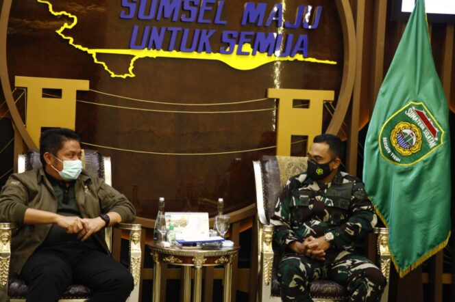 
					Herman Deru Bersama  Danlanud SMH Palembang  Sinergi Majukan Sumsel