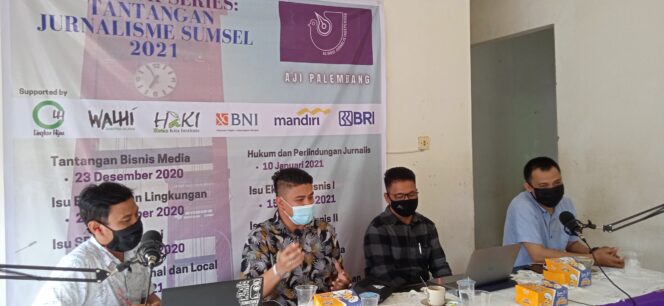 
					AJI Palembang gelar Outlook Series ke-3 Jurnalis 2021 dengan tema 