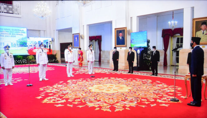 
Presiden Jokowi Lantik Gubernur Kalimantan Utara dan Sulawesi Utara Masa Jabatan 2021-2024