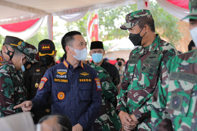 
Ratu Dewa Tinjau Lokasi TMMD di Kampung Jawi