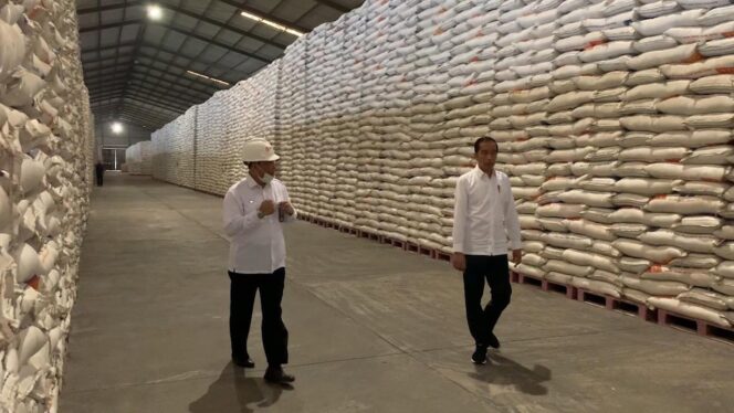 
					Stok Beras Nasional Capai 1 Juta Ton