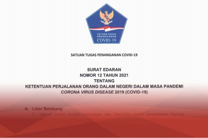 
Berlaku 1 April, Inilah Edaran Terbaru Satgas COVID-19 tentang Perjalanan Dalam Negeri