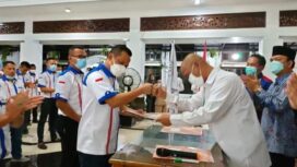 Pelantikan Ketua ISSI Empat Lawang (Foto : Bento) 