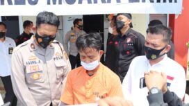 Polres Muara Enim Lakukan Press Rilis Pelaku Pungli Truk (Foto :Istimewa) 