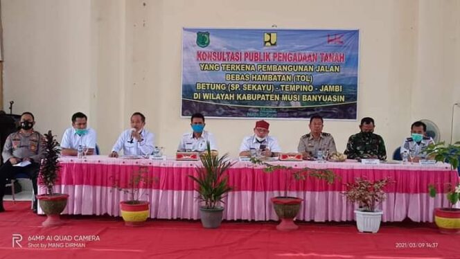 
					Pemkab Muba Sosialisasi Lahan Jalan Tol