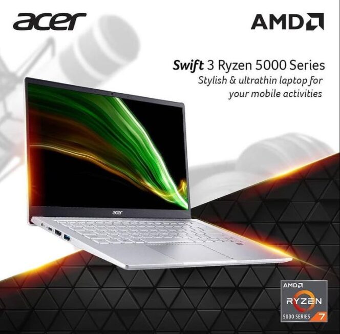 
					Acer AMD Ryzen™️5000 Series Dukung Aktivitas Multitasking, Gaming, dan Produktivitas