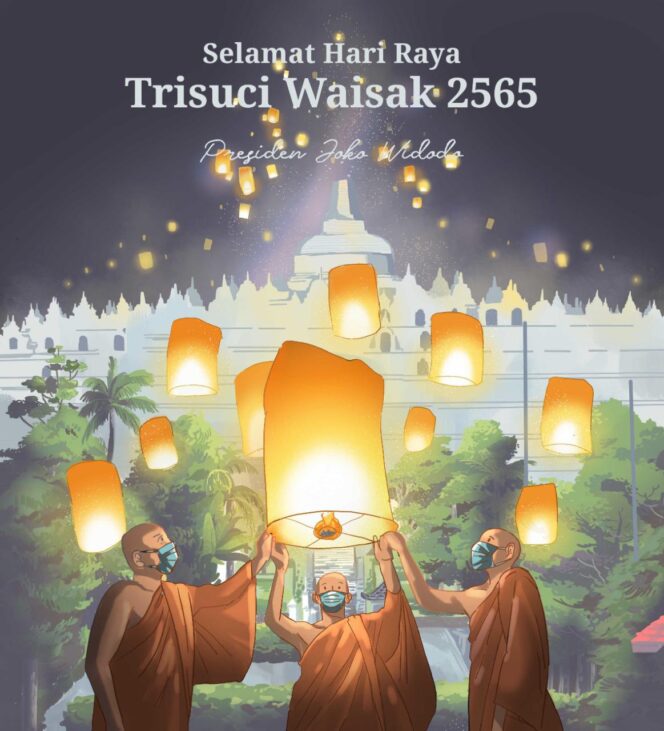 
Hari Trisuci Waisak, Presiden: Selalu Ada Cahaya Terang Sesudah Kegelapan