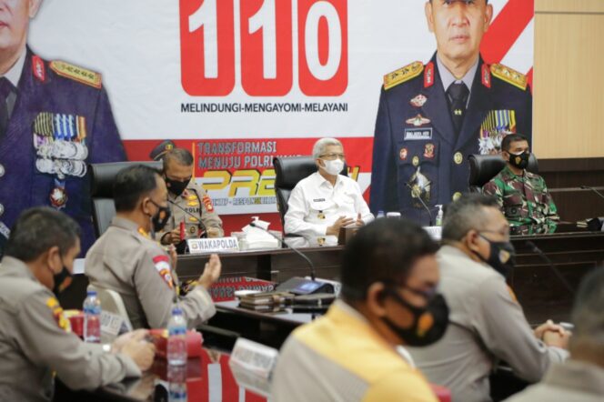 
					Wagub Mawardi Yahya Hadiri Launching Layanan Polisi 110 