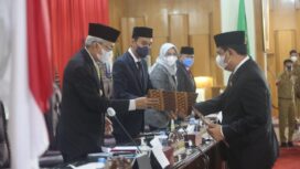 Wakil Gubernur Sumsel Mawardi Yahya menghadiri Rapat Paripurna XXX DPRD Provinsi Sumsel dengan agenda Pemandangan Umum Fraksi-fraksi atas Penjelasan Gubernur Sumsel terhadap sembilan Raperda Sumse (Dok. Humas Sumsel)l
