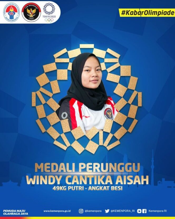 
Lifter Windy Cantika Aisah Persembahkan Medali Pertama untuk Indonesia di Olimpiade Tokyo