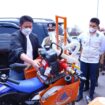 Bupati Ogan Ilir Panca Wijaya Akbar dampingi Gubernur Sumsel Herman Deru meninjau Posko Satgas Karhutla di Indralaya, (Foto : Istimewa) 
