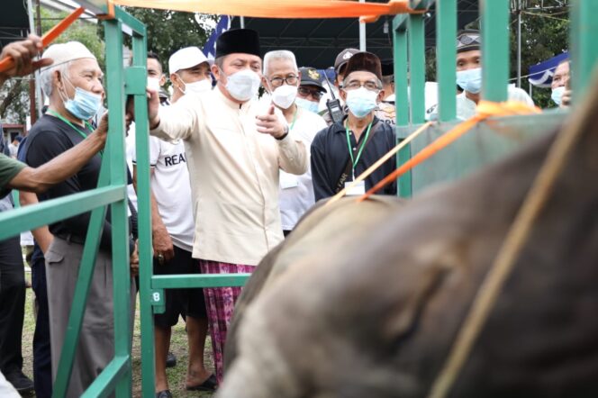 
					Herman Deru Apresiasi Alat Potong Hewan Kurban, 