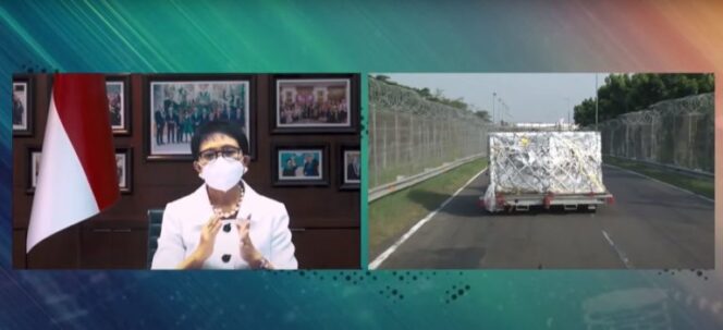 
358.700 Dosis Vaksin AstraZeneca dukungan Dari Pemerintah Prancis Tiba di Indonesia